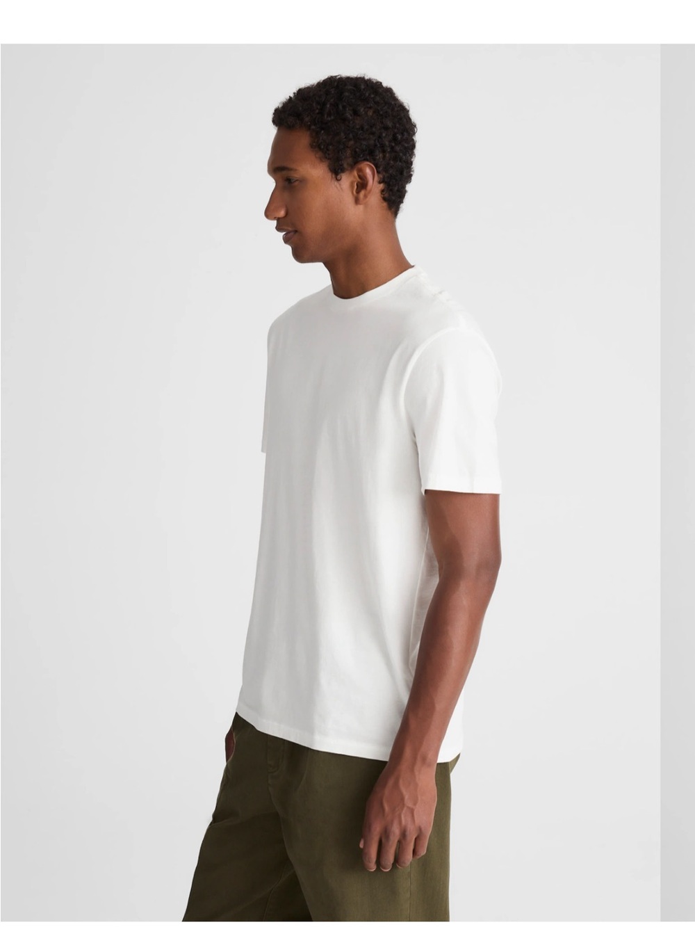 Men's Classic Everyday White Crew Neck Rockaway T-Shirt NZ224 Medium - Picture 5 of 5
